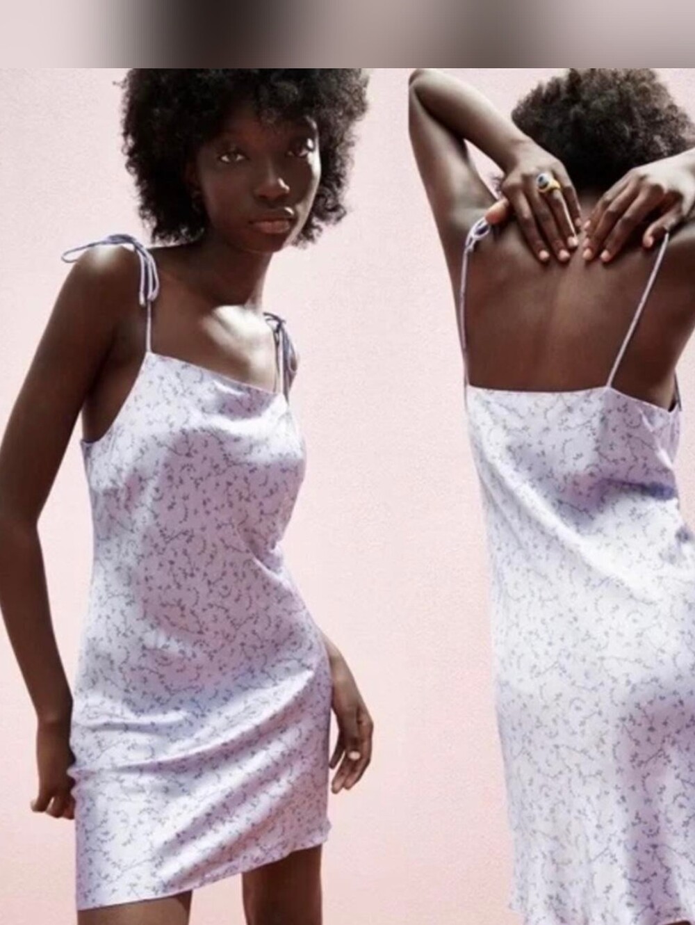Zara Satin Summer Dress